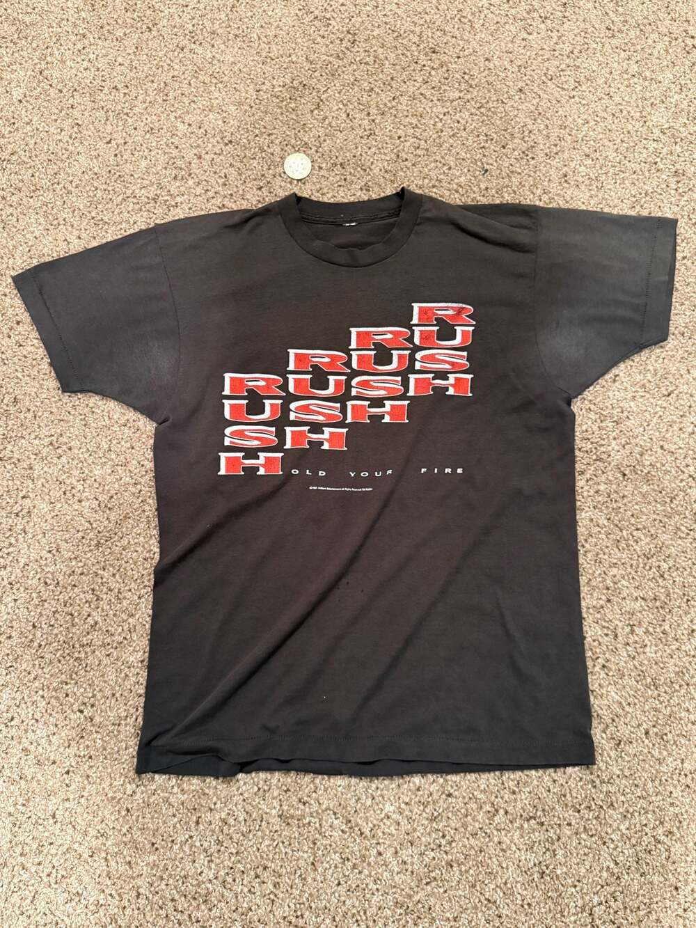 Vintage 1987-1988 Rush Hold Your Fire Concert Tour single stitch T-Shirt